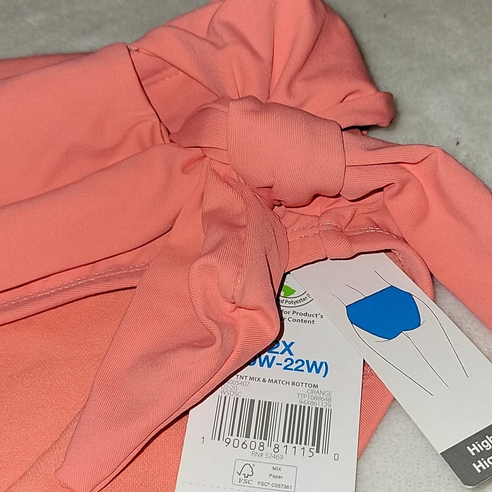 NWT Women's Size 2X(20W-22W)High-Leg High Waist Swim Bottom - Picture 4 of 4